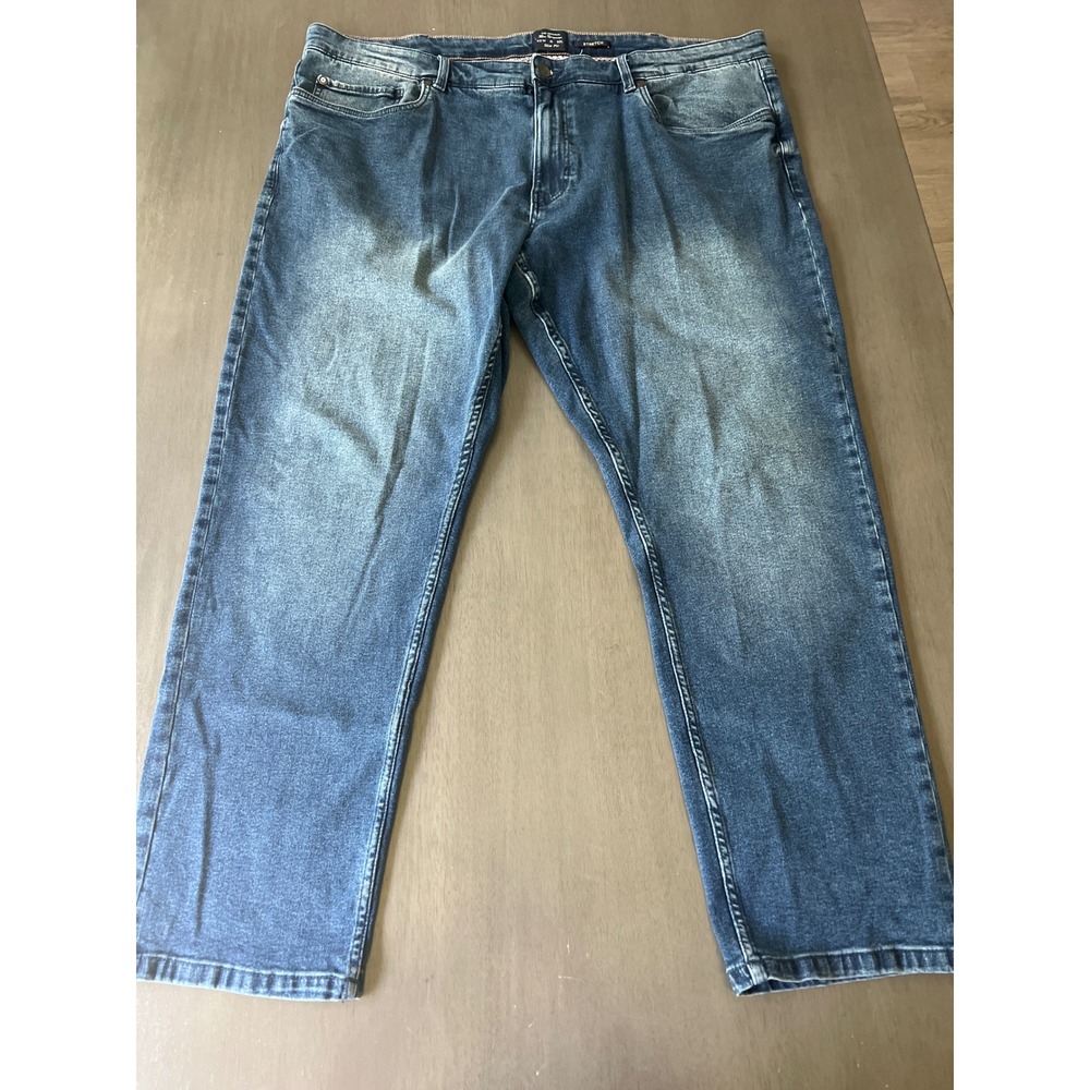 Ben Sherman Mens Slim Fit Stretch‎ Jeans 42W 30L Medium Wash Blue Denim Pants
